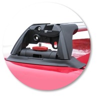 Prorack Silver 2 Bar Aero Flush Bar kit to suit Mazda 6/Atenza 5dr Wagon (6/2002 - 2/2008)