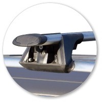 Prorack Silver 2 Bar Aero Through Bar kit to suit Audi A6/S6/RS6 Allroad 5dr Wagon (1999 - 6/2005)