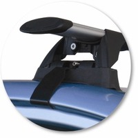 Prorack Black 2 Bar Aero Through Bar kit to suit Hyundai Accent 4dr Sedan (5/2006 - 2011)