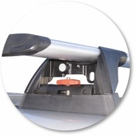 Prorack Silver 3 Bar Aero Through Bar kit to suit Mitsubishi Pajero LWB NM/NP 5dr SUV (5/2000 - 10/2006)