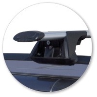 Prorack Black 2 Bar Aero Through Bar kit to suit BMW X5 E53 5dr SUV (11/2000 - 2006)