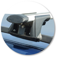 Prorack Silver 2 Bar Aero Through Bar kit to suit BMW 5 Series E39 Touring 5dr Wagon (1997 - 2003)