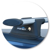 Prorack Silver 2 Bar Aero Through Bar kit to suit Hyundai Santa Fe 5dr SUV (5/2006 - 11/2009)