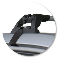 Prorack Silver 2 Bar Aero Flush Bar kit to suit SsangYong Actyon Sport 4dr Ute (3/2007 - 2012)