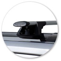 Prorack Silver 2 Bar Aero Through Bar kit to suit Jeep Patriot 5dr SUV (8/2007 - Current)