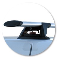 Prorack Black 2 Bar Aero Through Bar kit to suit Volkswagen Caddy Maxi 5dr Van (2008 - 11/2015)