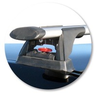 Prorack Silver 2 Bar Aero Through Bar kit to suit Mazda 3 4dr Sedan (2009 - 2013)