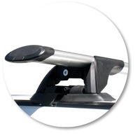 Prorack Silver 2 Bar Aero Through Bar kit to suit Nissan Elgrande 4dr MPV (1997 - 2002)