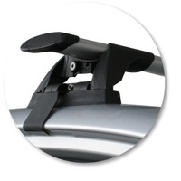 Prorack Black 2 Bar Aero Through Bar kit to suit Hyundai Elantra 4dr Sedan (6/2006 - 6/2011)