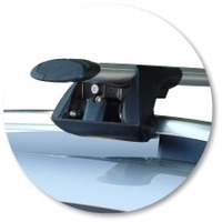 Prorack Black 2 Bar Aero Through Bar kit to suit Volkswagen Tiguan 5dr SUV (2008 - 2011)