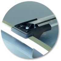 Prorack Silver 2 Bar Aero Rail Bar kit to suit Volkswagen Tiguan 5dr SUV (2008 - 2011)