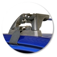 Prorack Silver 2 Bar Aero Flush Bar kit to suit Kia Cerato 4dr Sedan (2009 - 2013)