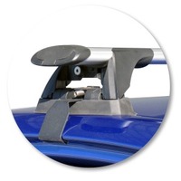 Prorack Black 2 Bar Aero Through Bar kit to suit Kia Cerato 4dr Sedan (2009 - 2013)