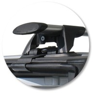 Prorack Silver 2 Bar Aero Through Bar kit to suit Hyundai iLoad 5dr Van (2008 - 2016)