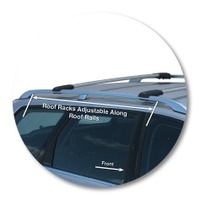 Yakima Black 2 Bar Roof Rack - Audi A6/S6/RS6 Avant 5dr Wagon 1/98 - 1/04 (S45Y)