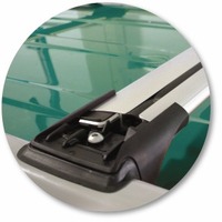 Prorack Silver 2 Bar Aero Rail Bar kit to suit Kia Soul 5dr MPV (3/2009 - 1/2014)