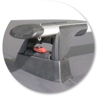 Prorack Silver 2 Bar Aero Through Bar kit to suit BMW 3 Series E46 4dr Sedan (7/1999 - 5/2004)