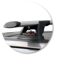 Prorack Silver 2 Bar Aero Through Bar kit to suit Land Rover Range Rover Sport 5dr SUV (2005 - 2012)