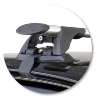 Prorack Black 2 Bar Aero Through Bar kit to suit Volkswagen Golf Mk6 5dr Hatch (3/2009 - 2012)