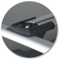 Prorack Silver 2 Bar Aero Rail Bar kit to suit Hyundai Santa Fe 5dr SUV (2009 - 2012)