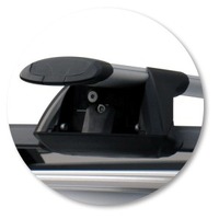 Prorack Silver 2 Bar Aero Through Bar kit to suit Volvo XC90 5dr SUV (2003 - 2014)