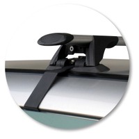 Prorack Silver 2 Bar Aero Through Bar kit to suit Toyota Estima Narrow Body 4dr MPV (1990 - 1999)