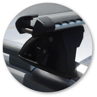 Prorack Black 2 Bar Heavy Duty Through Bar kit to suit Audi A4/S4/RS4 Allroad 5dr Wagon (2009 - 2015)