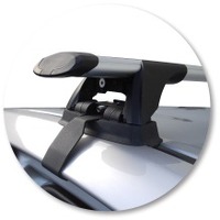 Prorack Silver 2 Bar Aero Through Bar kit to suit Toyota Prius 5dr Hatch (8/2009 - 2012)