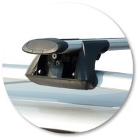 Prorack Silver 2 Bar Aero Through Bar kit to suit Volvo V50 5dr Wagon (2008 - Current)