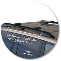 Yakima Black 2 Bar Roof Rack - Toyota Land Cruiser 150 Series Prado 5dr SUV 11/09 - 11/17 (S45Y)