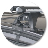 Prorack Silver 2 Bar Heavy Duty Through Bar kit to suit Holden Colorado Double Cab 4dr Ute (7/2008 - 2012)