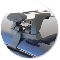 Prorack Silver 2 Bar Aero Through Bar kit to suit Volkswagen Polo Mk4 5dr Hatch (2002 - 2005)