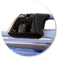 Prorack Silver 2 Bar Aero Flush Bar kit to suit Ford Ranger Wildtrak 4dr Ute (2009 - 2011)