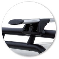 Prorack Silver 2 Bar Aero Through Bar kit to suit Toyota FJ Cruiser 5dr SUV (2011 - 2017)