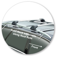 Yakima Black 2 Bar Roof Rack - Audi A4/S4/RS4 Avant 5dr Wagon 1/01 - 1/05 (S24Y &amp; K328)