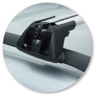 Prorack Silver 2 Bar Aero Flush Bar kit to suit Skoda Fabia 5dr Wagon (2008 - 2014)