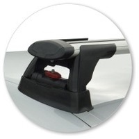 Prorack Silver 2 Bar Aero Through Bar kit to suit Mercedes-Benz S-Class W221 4dr Sedan (2006 - 2013)