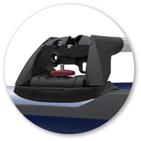 Prorack Silver 2 Bar Aero Flush Bar kit to suit Jeep Grand Cherokee WK2 Steel Rails 5dr SUV (2011 - 12/2021)