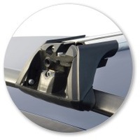 Prorack Silver 2 Bar Aero Flush Bar kit to suit Subaru Traviq 5dr MPV (2001 - 2004)