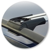 Prorack Silver 2 Bar Aero Rail Bar kit to suit Subaru Traviq 5dr MPV (2001 - 2004)