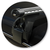 Prorack Black 2 Bar Heavy Duty Through Bar kit to suit Toyota Land Cruiser 76 Series 5dr SUV (2007 - Current)