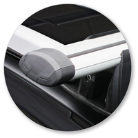 Yakima Black 2 Bar Roof Rack - Ford Ranger Wildtrak 4dr Ute 1/12 - 1/15 (S17Y &amp; K328)