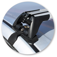 Prorack Silver 2 Bar Aero Flush Bar kit to suit Holden Barina 4dr Sedan (2011 - 2020)