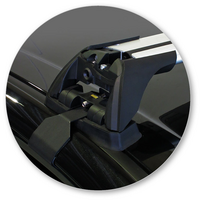 Prorack Silver 2 Bar Aero Flush Bar kit to suit Holden Barina 5dr Hatch (2011 - 2016)