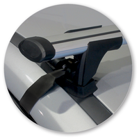 Yakima Black 2 Bar Roof Rack - Ford Focus  4dr Sedan 8/11 - 1/18 (S16Y &amp; K691)