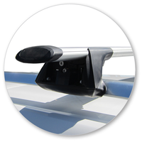 Yakima Black 2 Bar Roof Rack - Ford Kuga  5dr SUV 5/13 - 1/16 (S16Y &amp; K328)