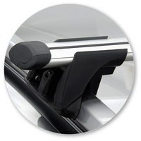 Prorack Silver 2 Bar Aero Through Bar kit to suit Mazda 6 5dr Wagon (2012 - Current)