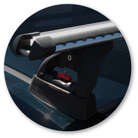 Prorack Silver 2 Bar Heavy Duty Through Bar kit to suit Holden Commodore VF 5dr Wagon (6/2013 - 3/2017)