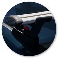 Prorack Black 2 Bar Aero Through Bar kit to suit Holden Commodore VF 5dr Wagon (6/2013 - 3/2017)