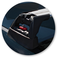 Prorack Black 2 Bar Aero Flush Bar kit to suit Holden Commodore VF 5dr Wagon (6/2013 - 3/2017)